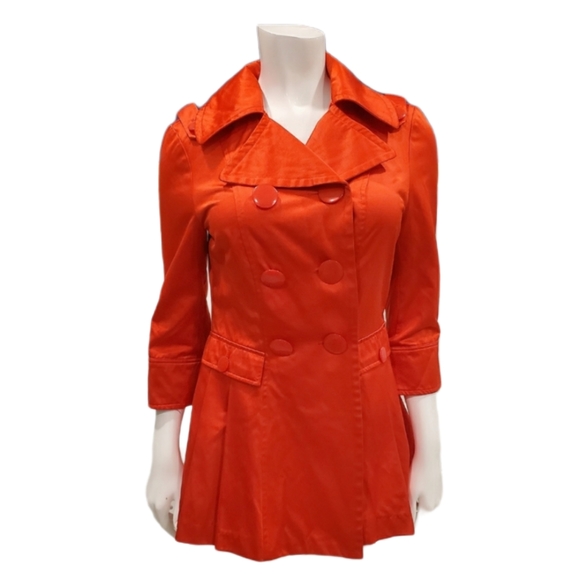 Bebe satin red trench - Picture 1 of 8